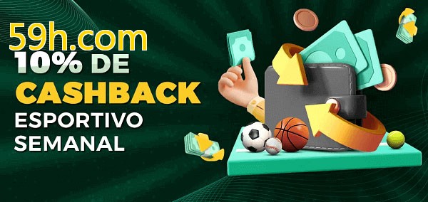 10% de bônus de cashback na 59h.com