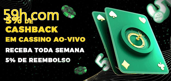 Promoções do cassino ao Vivo 59h.com